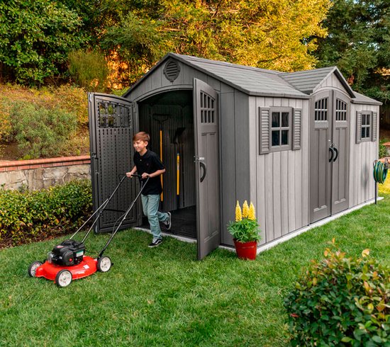 Lifetime - LG60318 - Tuinhuis - Tuinschuur - 244 x 244 x 457 cm