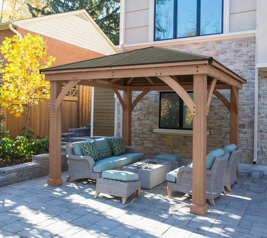 Westmann - YD12810 - Paviljoen - Pergola - Partytent - 320 x 366 x 366 cm