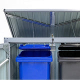 Westmann Containerombouw ISBS-T2D - Afvalbak opslag kliko ombouw voor 2 containers