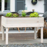 Westmann Frieda Houten Plantenbak op poten 75x119x79 cm - Lichtgrijs