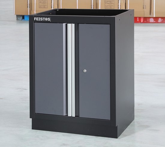Feistos Gereedschapskast Apollo 11 - 46x204x200cm - Grijs/zwart