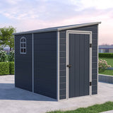 Westmann Kunststof Aanbouw Tuinschuur Hortus L -248x134x194cm - Grijs