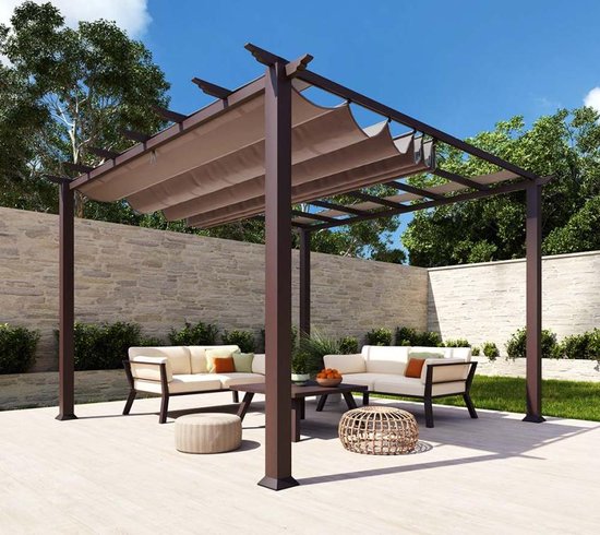 Paragon Outdoor - ST02003 - Paviljoen - Pergola - Partytent - 235 x 350 x 350 cm