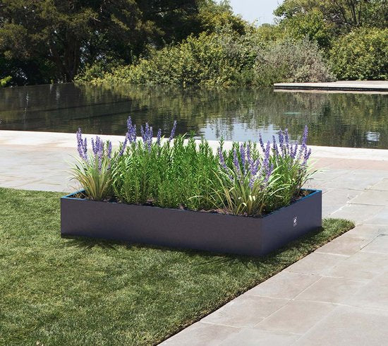 Herstera Garden® Plantenbak HG08978802 - Moestuin - 150x100x25 cm - Antraciet