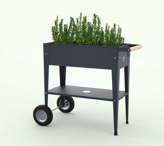 Herstera Garden® Plantenbak Barcelona HG08933901 - Verhoogde Moestuin - Antraciet