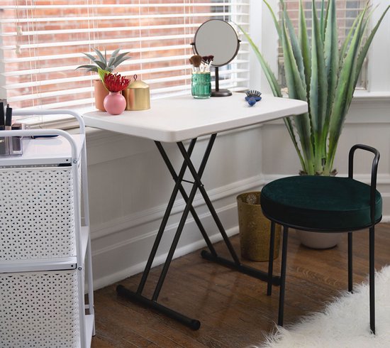 Lifetime® Compacte Campingtafel Bijzettafel Hoogte Verstelbaar - 49x76x53 cm