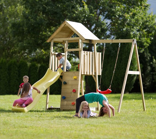 Wendi Toys Speelhuis Bij met Glijbaan - WTJ3 - 270x270x280 cm