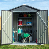 Spacemaker Gereedschapsschuur Metaal - 119x183x196 cm -Grijs