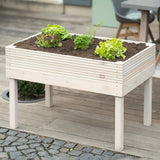 Westmann Frieda Houten Plantenbak op poten 75x119x79 cm - Lichtgrijs