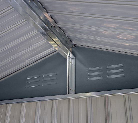 Spacemaker Gereedschapsschuur Metaal - 119x183x196 cm -Grijs