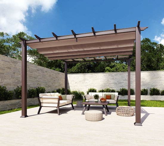 Paragon Outdoor - ST02003 - Paviljoen - Pergola - Partytent - 235 x 350 x 350 cm
