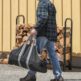 ShelterLogic® polyester brandhoutzak beuken | Zwart | 23 kg