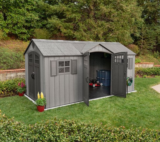 Lifetime - LG60318 - Tuinhuis - Tuinschuur - 244 x 244 x 457 cm