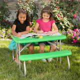 Lifetime® Kindertafel Opvouwbaar - Picknickset voor binnen en buiten - Groen