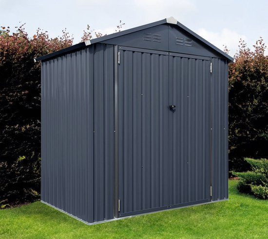 Spacemaker Gereedschapsschuur Metaal - 119x183x196 cm -Grijs