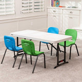 Lifetime® Kunststof Campingtafel in Hoogte Verstelbaar - 122x61x86 cm