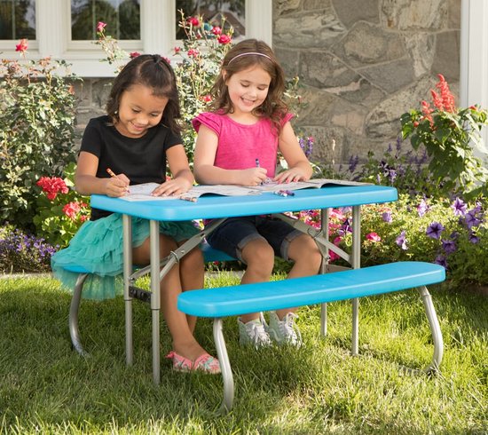 Lifetime® Kindertafel Opvouwbaar - Picknickset voor binnen en buiten - Blauw