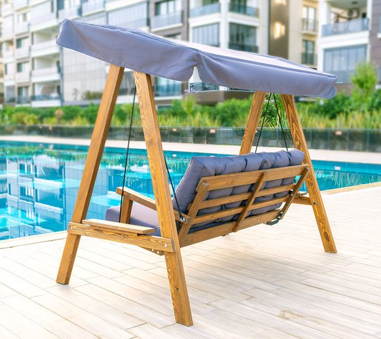 Westmann Pera 2000 Houten Hollywood Schommelbank - 116x203x180 cm