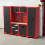 Feistos Juno 14 Gereedschapswand Hoog - 46x264x198 cm - Zwart/Rood
