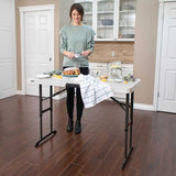 Lifetime® Kunststof Campingtafel in Hoogte Verstelbaar - 122x61x86 cm