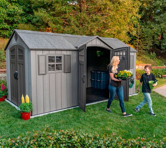 Lifetime - LG60318 - Tuinhuis - Tuinschuur - 244 x 244 x 457 cm