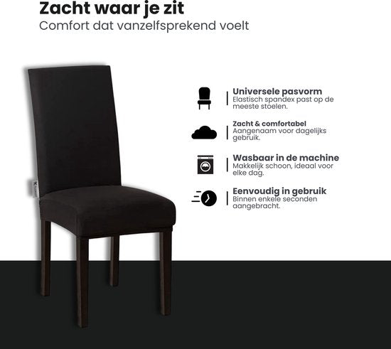 Stoelhoezen - Eetkamerstoel Hoes - 6 Stuks - Bescherm stijlvol je stoelen