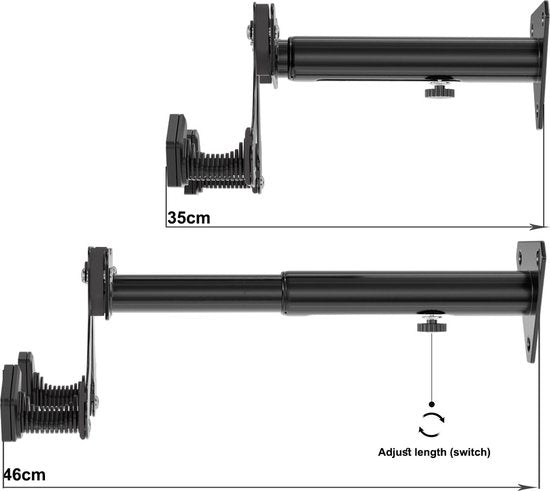 4toolz® Fiets Ophangbeugel Diepte Verstelbaar - Wandbeugel voor fiets