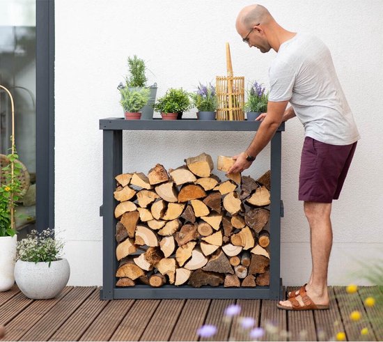 Westmann HaardHout Houtopslag Houtrek WM4020 - Brandhoutrek 52x108x106 cm