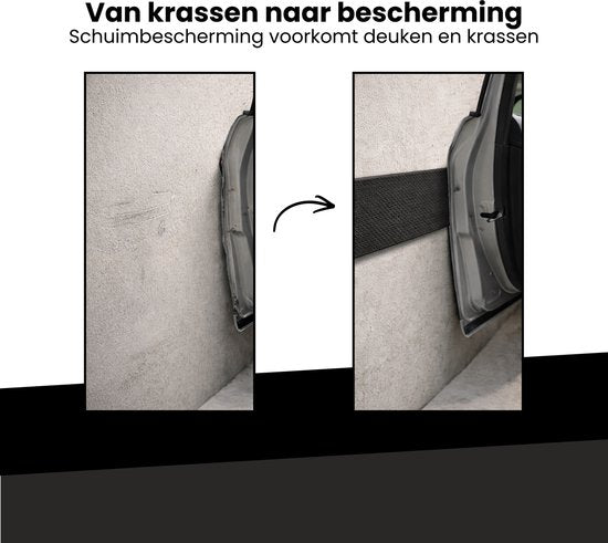 Stootstrip Muurbeschermer Garage - 200x20cm - Zelfklevend Autodeur Beschermer - Stootrand Foam - Autodeur Beschermer - Garage Stootrand