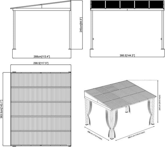 Sojag - Terrasoverkapping - SJ23300