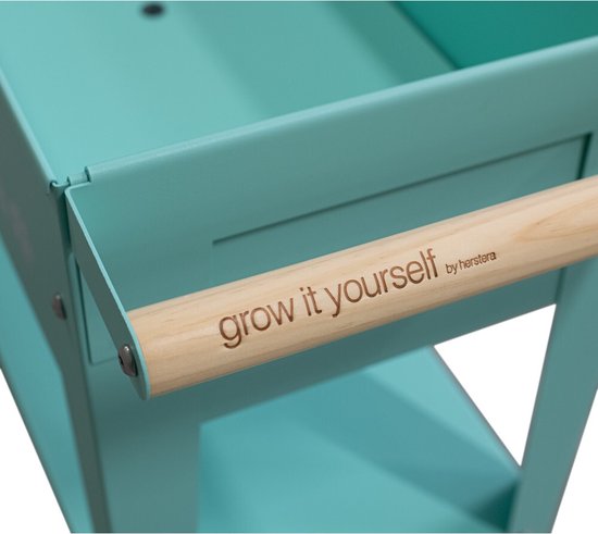 Herstera Garden® Barcelona Plantenbak Verrijdbaar - 85x50x80cm - Muntgroen