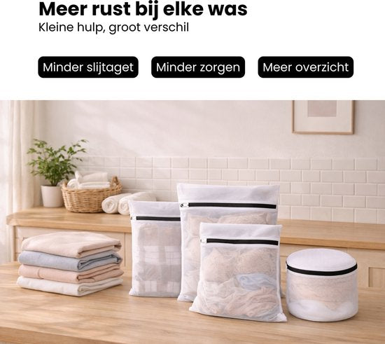 Waszakken - 7 Stuks - Wasnetten - Bescherm je Wasgoed en Wasmachine - Packing Cubes - Travel Organizer - Waszakje - Wasnetje