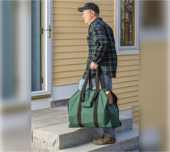 ShelterLogic® polyester brandhoutzak | Groen | 30 kg