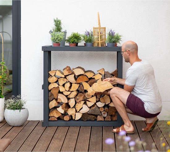 Westmann HaardHout Houtopslag Houtrek WM4020 - Brandhoutrek 52x108x106 cm