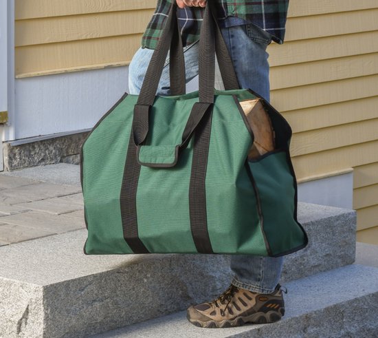 ShelterLogic® polyester brandhoutzak | Groen | 30 kg