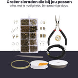 Sieraden Maken Starter Set - DIY Zelf Sieraden Maken Starter Set - Oorbellen - Ketting Hanger - Bedel Armbanden - Resin - Juwelen Start Pakket - Koper