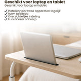 Laptoptafel op Wielen - In Hoogte Verstelbaar