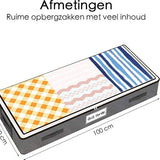 Bed Organizer - 3 stuks - Ruime Opbergzakken voor Kleding en Dekbedden - Grijs - Opbergtassen voor onder je Bed