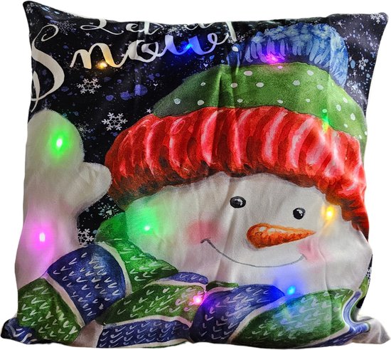 Mar's Art - Kerst - Kussenhoes Kerst - Kerst Kussen met - Verlichting