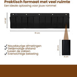 Bed Organizer met 9 Vakken – Bed Opberger Hangend – Opbergzak Bedrand – Schoenen Organizer Bed – Bedside Storage Organizer – Zonder Boren – Zwart