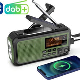 Noodradio Solar Opwindbaar - Powerbank Zonneenergie met - Noodpakket - Draagbare Radio