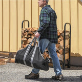 ShelterLogic® polyester brandhoutzak beuken | Zwart | 23 kg