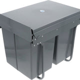4cookz® Inbouw Prullenbak Duo 2 bakken Afvalscheiding 2x 20 liter - 34 cm breed