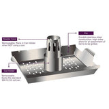 4cookz 3-in-1 RVS groente en kip rooster - chicken on beercan rooster