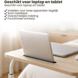 Laptoptafel op Wielen - In Hoogte Verstelbaar