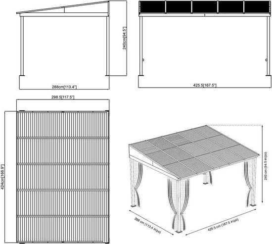 Sojag - Terrasoverkapping - SJ24300
