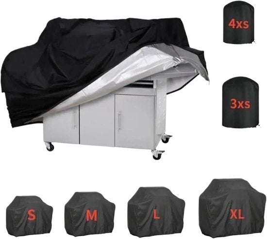 BBQ Hoes - 150 x 100 x 125 cm - Universeel - Barbecue Hoes Waterafstotend - BBQ Accessoires - Beschermhoes met Trekkoord - Gasbarbecue Accessoires