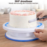 Taartplateau - Draaibaar Taartplateau Anti-slip - Draaiplateau Taart –Turntable Cake - Taartplateau - Draaitafel