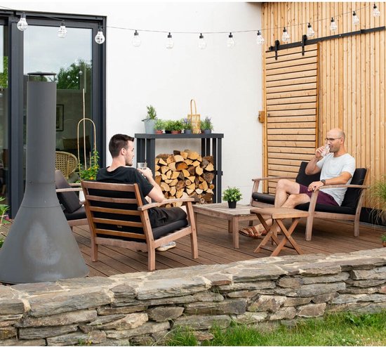 Westmann HaardHout Houtopslag Houtrek WM4020 - Brandhoutrek 52x108x106 cm