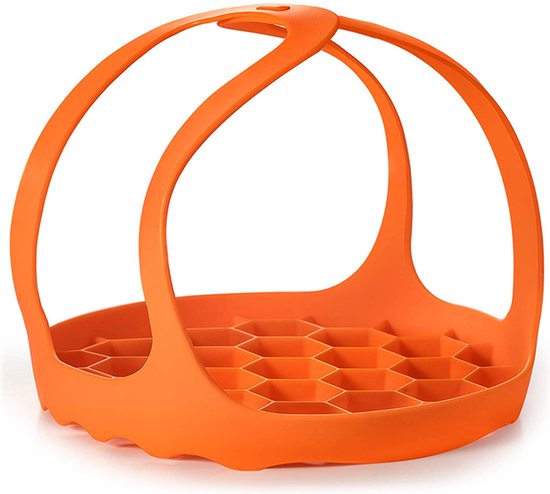 Pannenlappen - Ø 20 cm - Onderzetter - Pannenhouder - Lichtgewicht - Siliconen - Oranje - Onderzetter - Pannentiller - Pannenlap